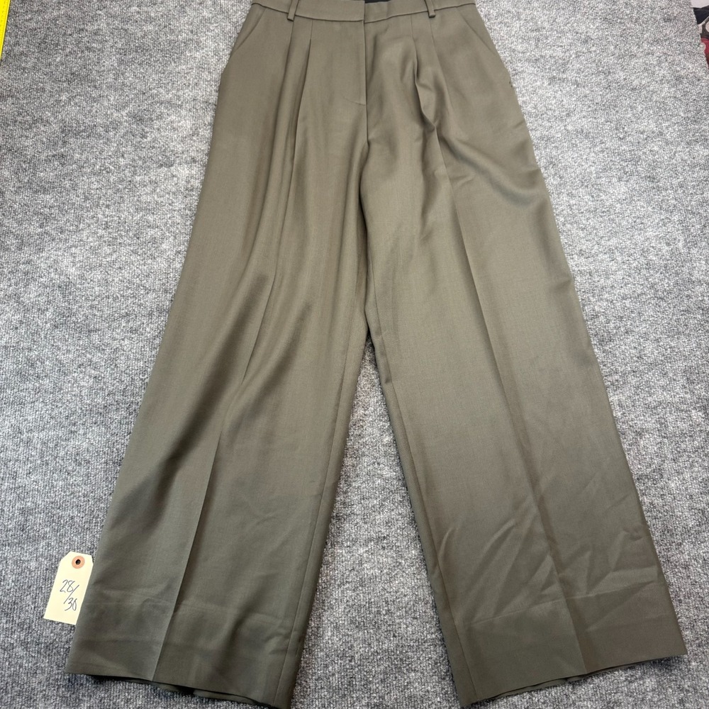Low Classic Brand Women's Gray Wool Wide Leg Trousers size 28W x 29.5L